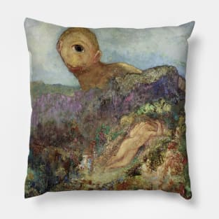 The Cyclops by Odilon Redon Pillow