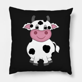 Cute Tiny Cartoon Cow Pillow