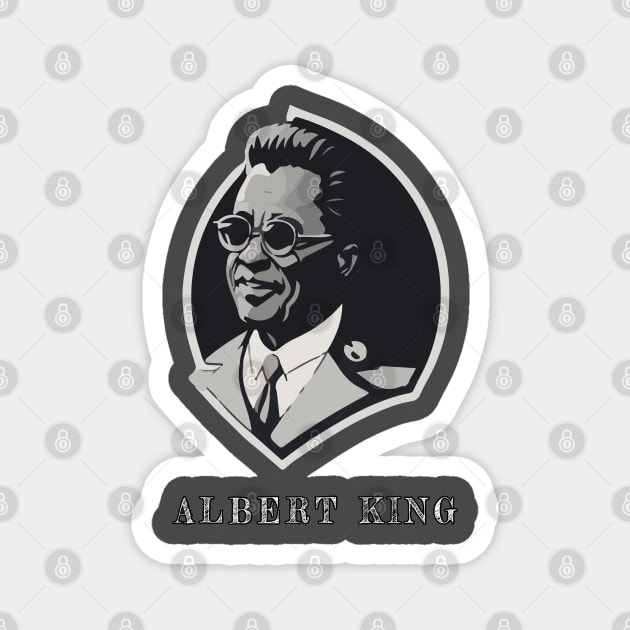 Albert King Magnet by Moulezitouna