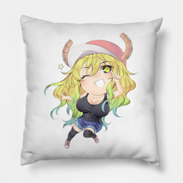 Miss Kobayashi s Dragon Maid Lucoa Quetzalcoatl Lucoa Pillow TeePublic