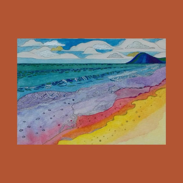 Rainbow beach painting by esvb