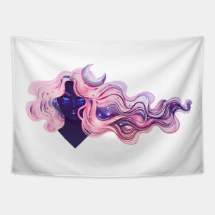 Whimsical Witch - Galaxy Hair Tapestry