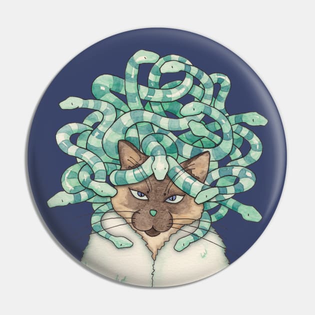 Medusa Cat Pin by Timone