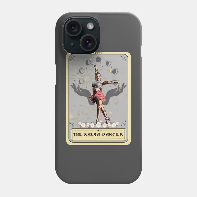 The Salsa Dancer Tarot Card, Salsa Dancing Phone Case by AlquimiaDesign