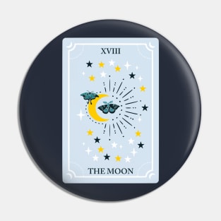 Tarot Card The Moon Pin