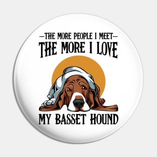 Basset Hound Pin