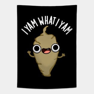 I Yam What I Yam Cute Veggie Pun Tapestry