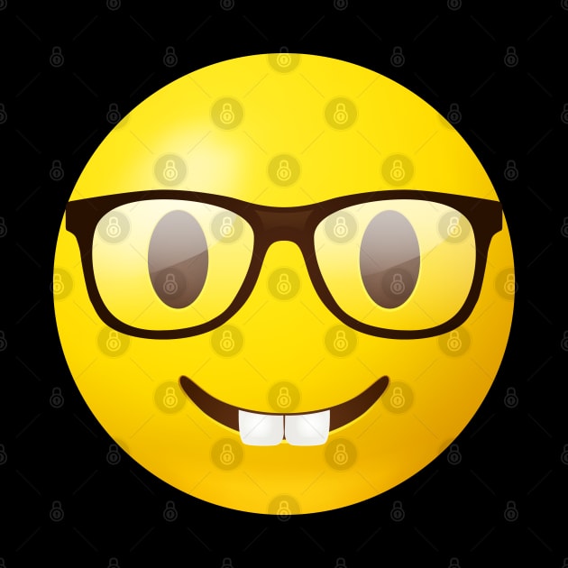 Nerd face emoji by Vilmos Varga