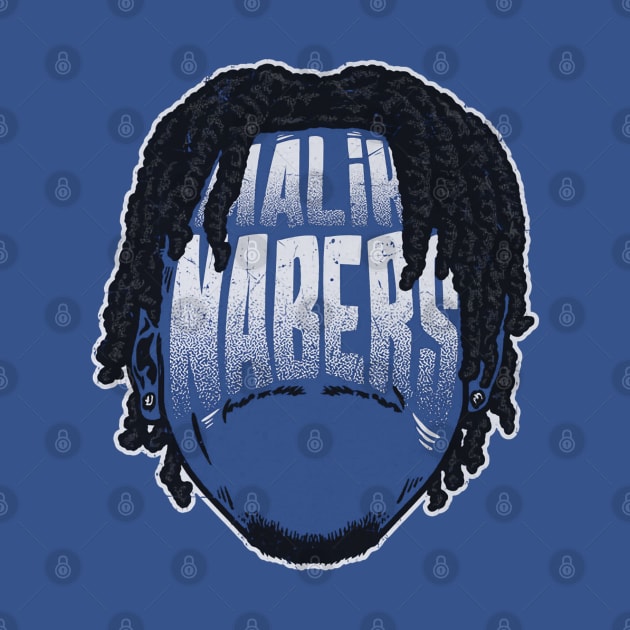 Malik Nabers New York G Player Silhouette by artbygonzalez