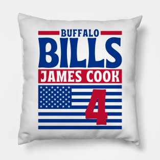 Buffalo Bills James Cook 4 American Football Team Pillow