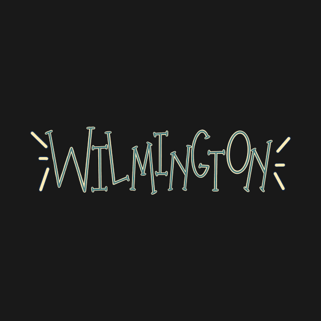 Wilmington Handlettering Teal by trippyzipp