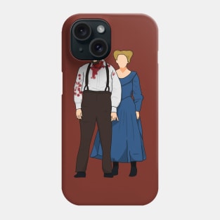 Sweeney Todd Covered in Blood and Mrs Lovett Phone Case