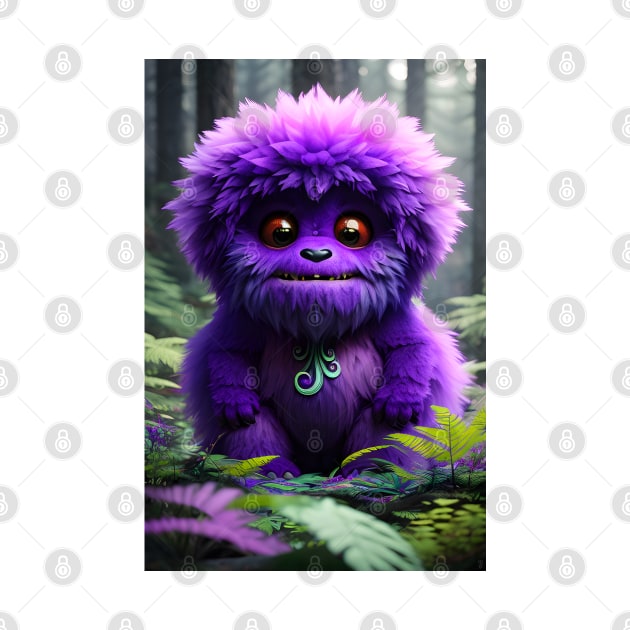 Cute Fluffy Monster 006 by PurplePeacock