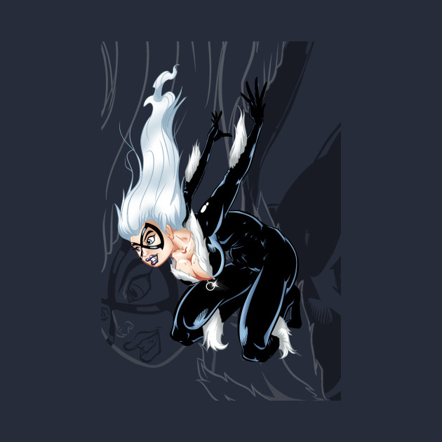 Landing On Her Feet Black Cat Hoodie Teepublic