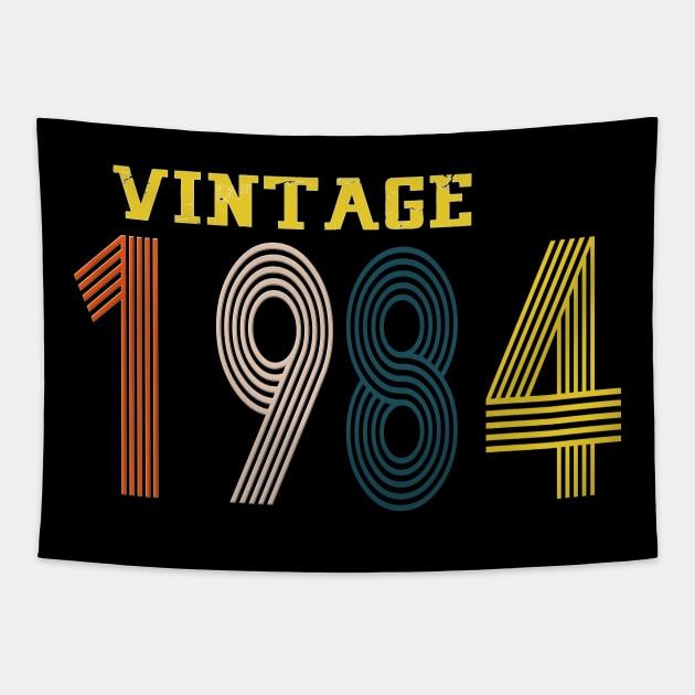 1984 year, retro, vintage Tapestry by Yoda