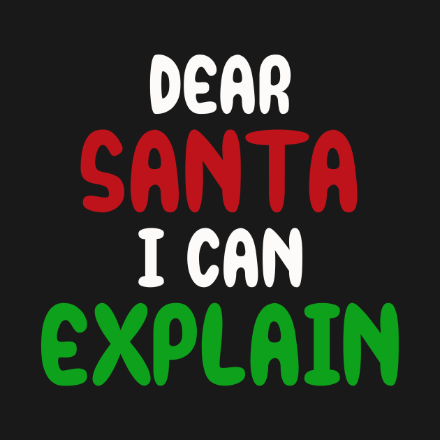 santa i can explain t shirt