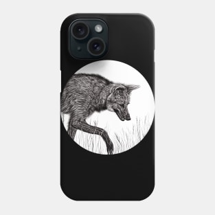 Maned wolf illustration Phone Case