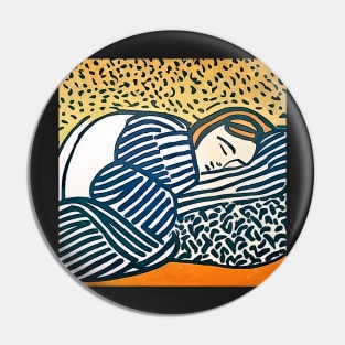 Sleeping Woman-Matisse inspired Pin