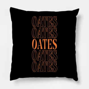 Graphic Lovely Oates Name Flowers Retro Vintage Styles Pillow