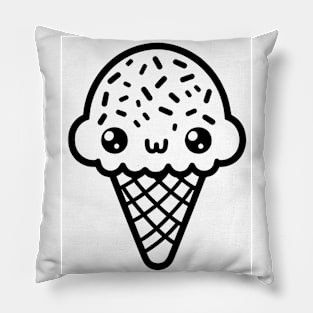 Ice Cream Cone With Sprinkles Pillow