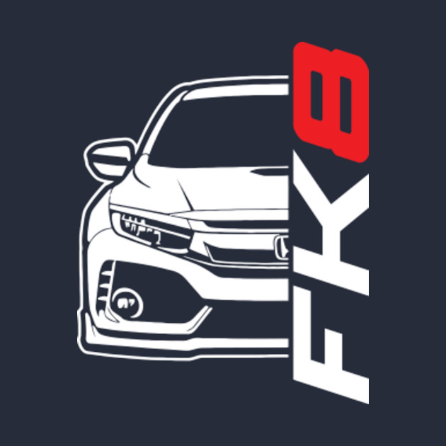 Genzo Civic FK8 TypeR T-shirt - Civic Type R - Phone Case