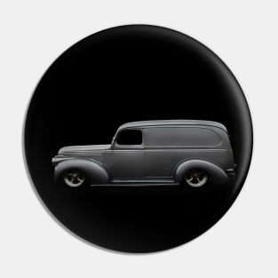 1941 Slammed Chevy Panel - black Pin