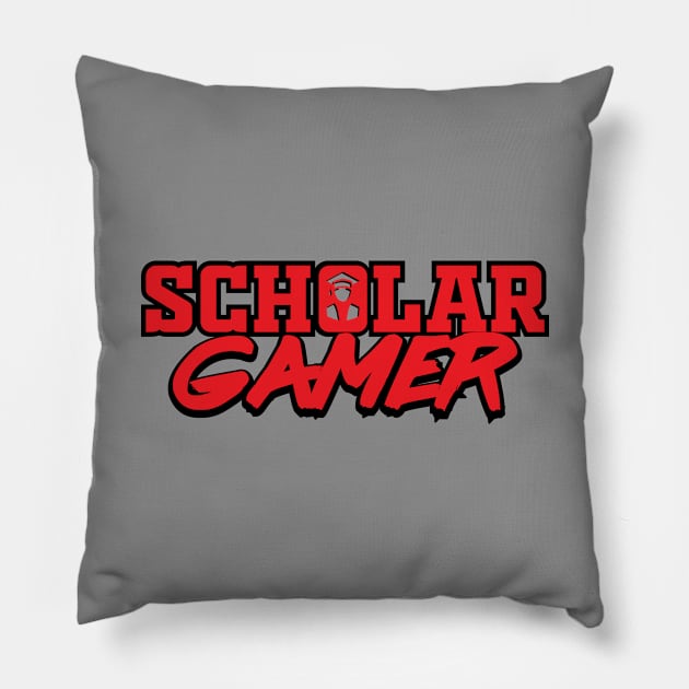 Scholar Gamer Pillow by vphsgraphics