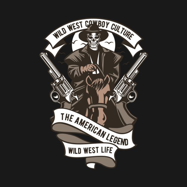 WILD WEST COWBOY CULTURE WESTERN by GoshaDron