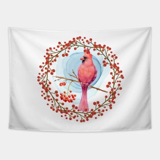 Sunflowers Cardinal Birds Tapestry