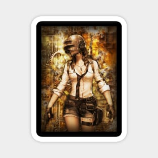 Pubg girl steampunk Magnet