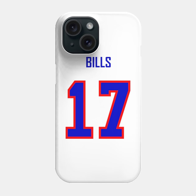 buffalo bills jersey Phone Case by Kayasa Art