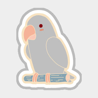 Cute Parrot - Gray Magnet