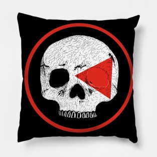 Human Skull Pillow