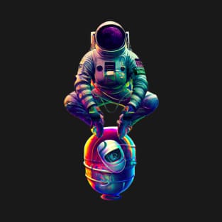 Astronaut Doing Squat Dance, Astronaut Doing Russian Squat T-Shirt