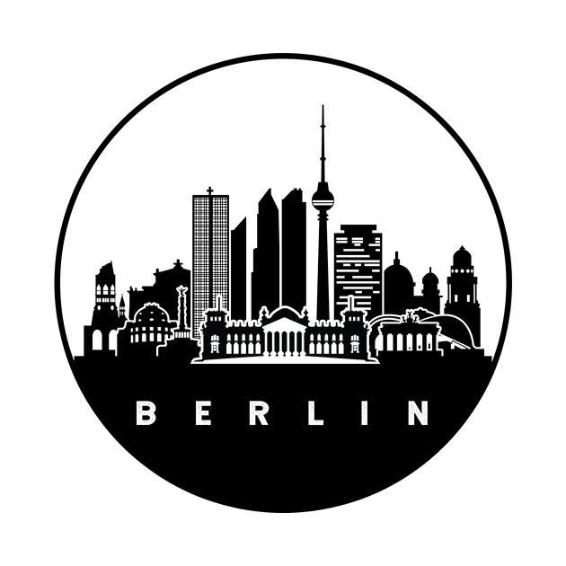 Berlin Germany Skyline by ThyShirtProject - Affiliate