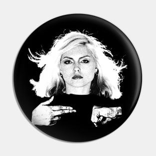 BLACKOUT / BLONDIE / Run the Jewels black white Pin