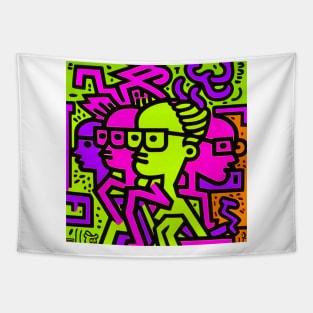 Cute Abstrac Doodle 6 Tapestry