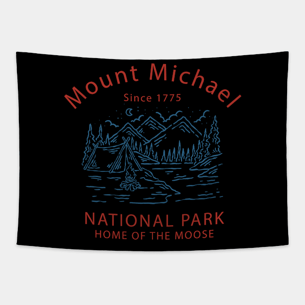 Mount Michael Tapestry by Easy On Me