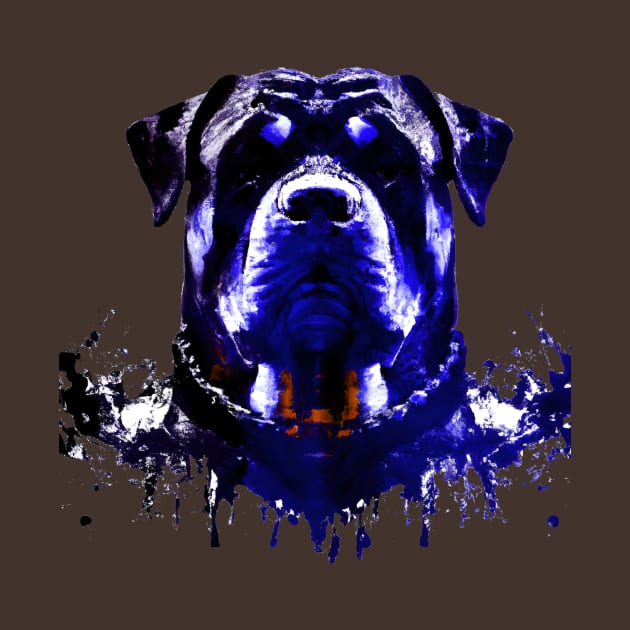 Rottweiler Minimal Art by Furrban