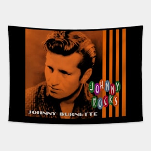 Johnny's Jive Jams Burnette's Rockabilly Rhythms Graphic Tee Series Tapestry