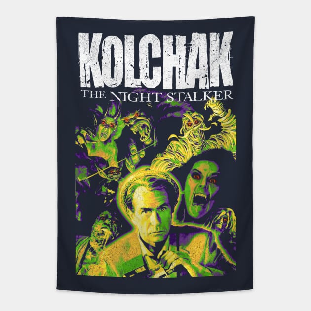 The Night Stalker Horror Tapestry by OrcaDeep