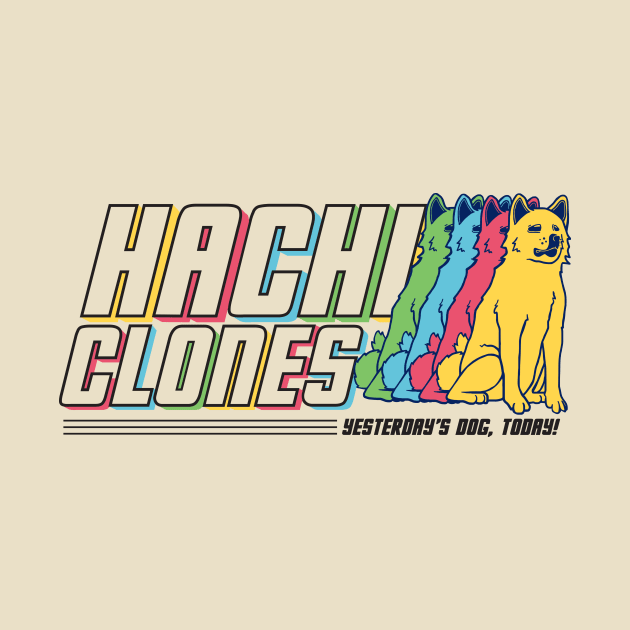 HachiClones - World's Most Loyal Dogs!  Clean Retro Design by PsychicCat