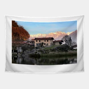 Winter in Valcamonica Tapestry