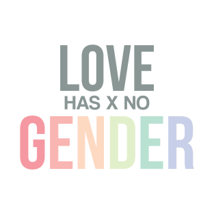 Love has x no GENDER T-Shirt