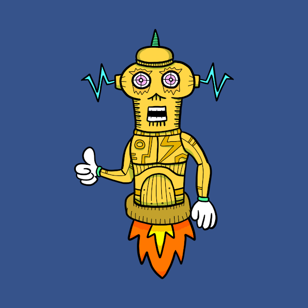 Robot Rocket by Tienda Random