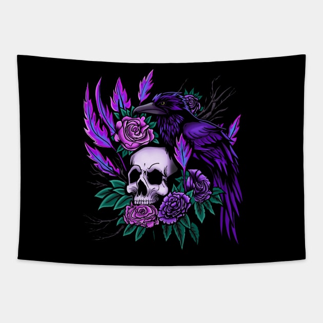 Raven Tapestry by RowdyPop