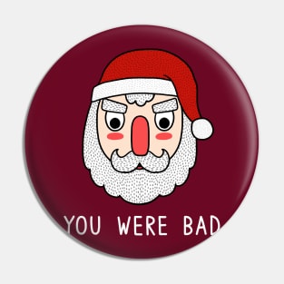 Santa Knows Everything Pin