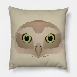 Baby Owl Face Pillow