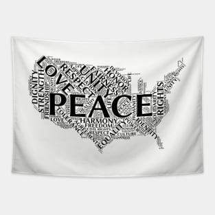 United States of Peace Tapestry