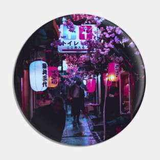 Tokyo Street Neon Synthwave Pin